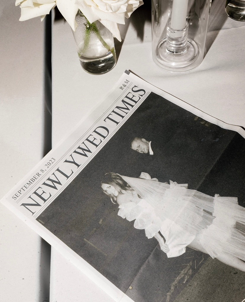WEDDING NEWSPAPER TEMPLATE
