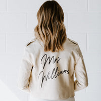 Leather Jacket (CREAM)