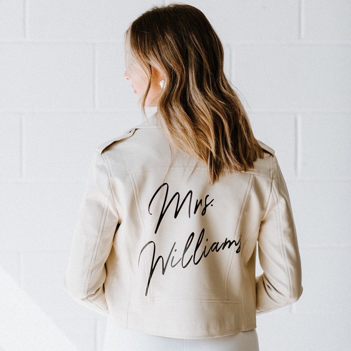 Leather Jacket (CREAM)