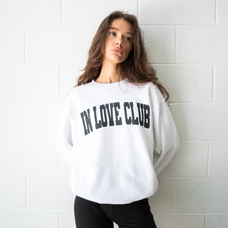 IN LOVE CLUB Varsity Sweatshirt